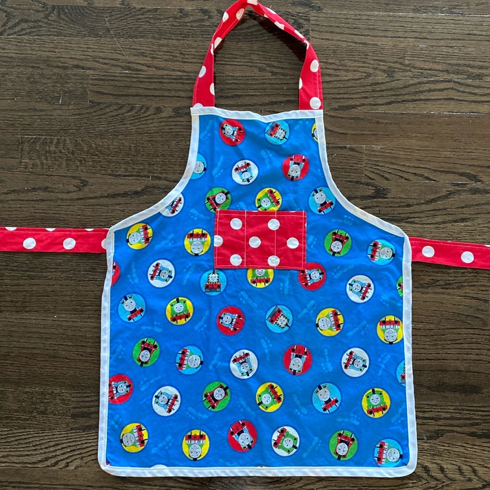 Thomas & Friends - Thomas the Tank Engine Child Play Apron. Handmade. Small
